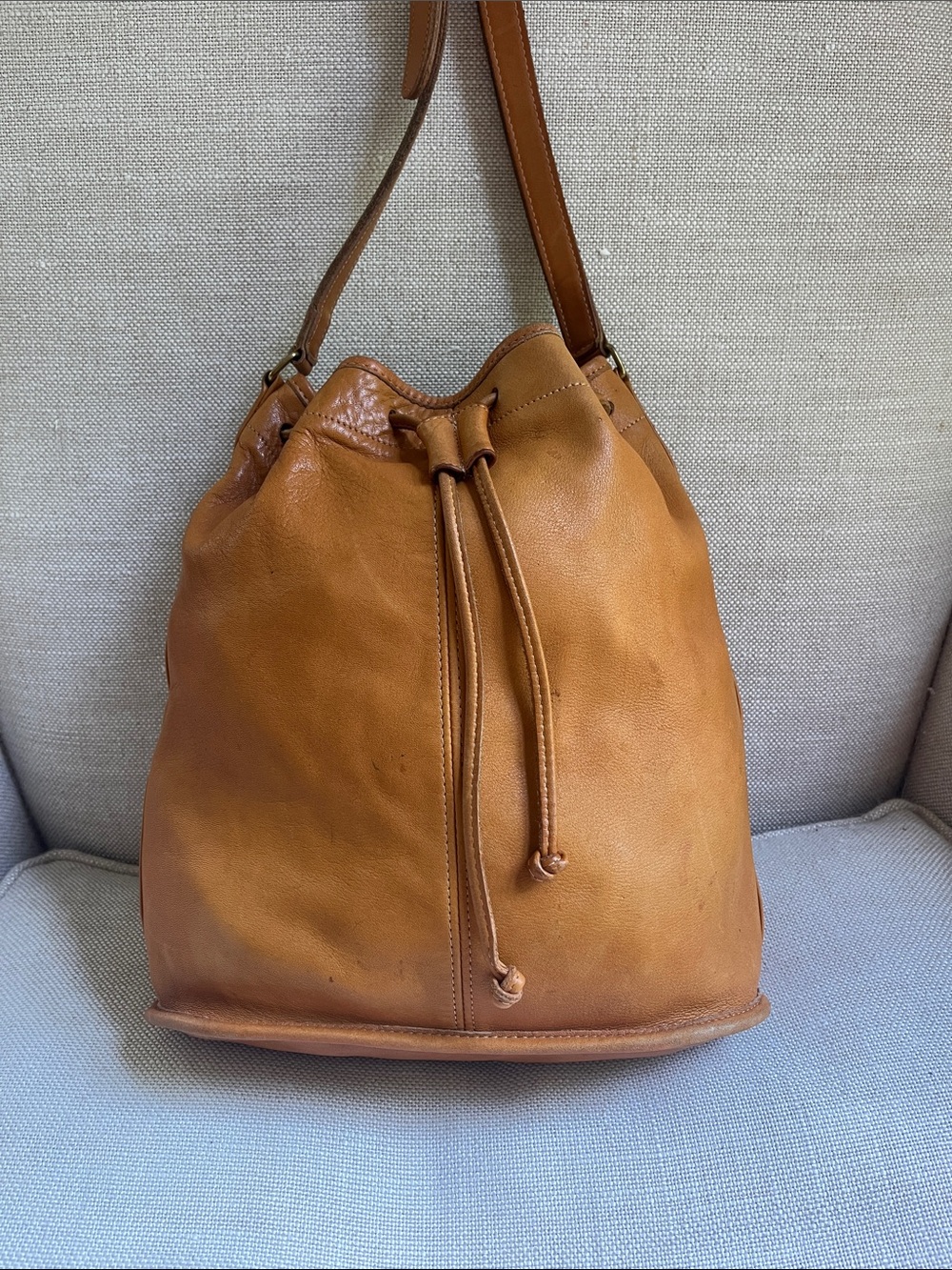 Coach 4015 Vintage Drawstring Sac Medium Shoulder Bag Rare - Picture 4 of 14